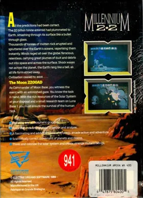 Millennium 2.2 box cover back